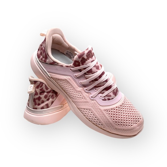 new APL 𖤐TechLoom Tracer Knit Running Shoes Sneakers 𖤐 Pink Leopard 𖤐 8.5M 𖤐 - Picture 14 of 16